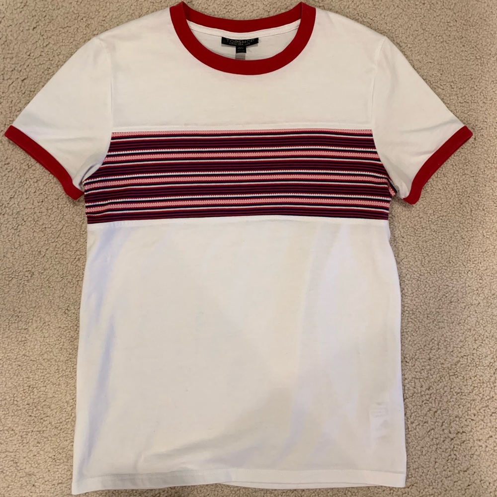 Top shop Short sleeve Stripped Shirt